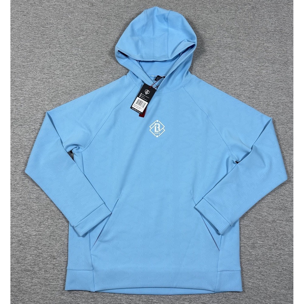 Baseball Lifestyle 101 Hoodie Mens Medium Blue Diamond Tech Jacquard BL101